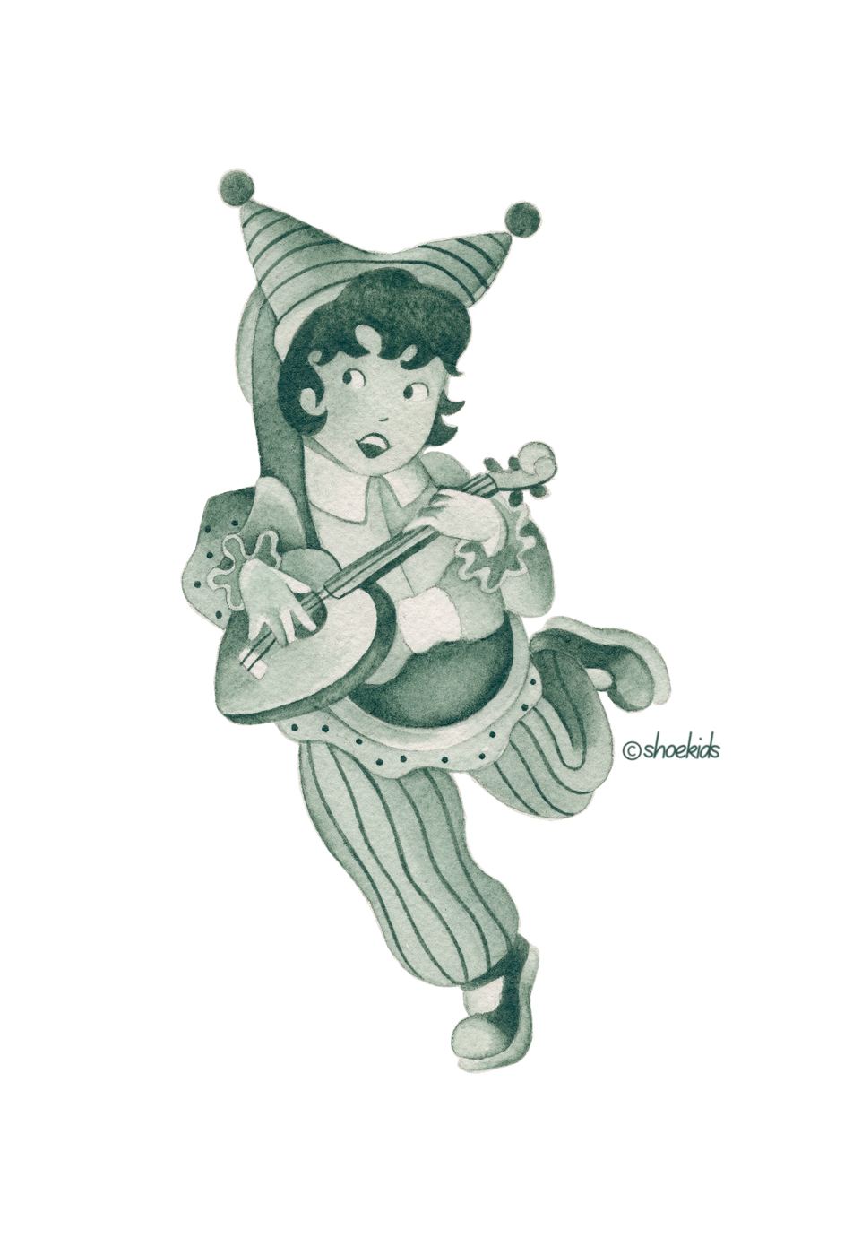 Jester postcard