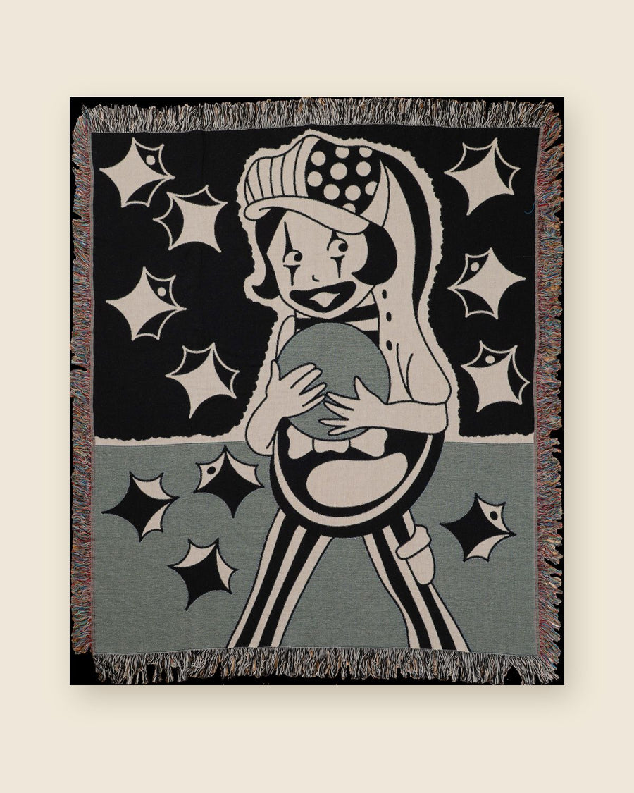 Bowling Lover woven blanket