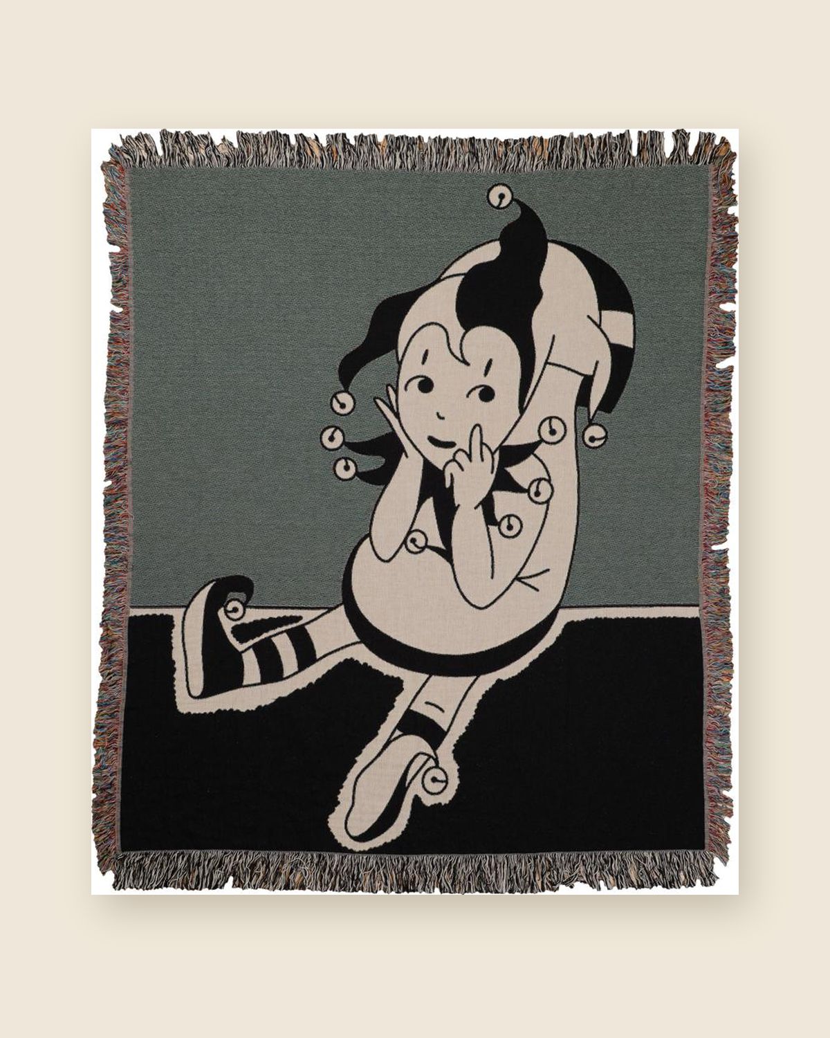 Clown Tattoo woven blanket
