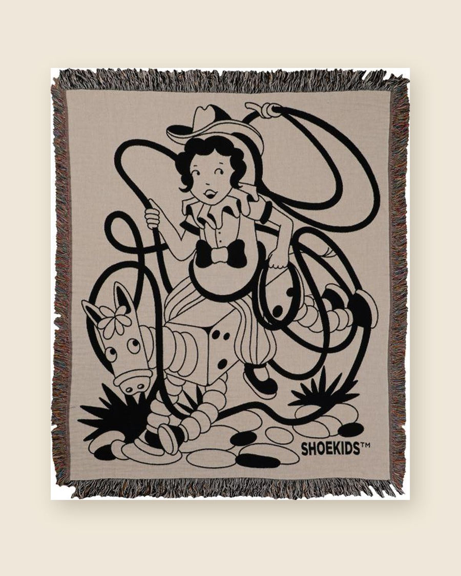 The Cowgirl woven throw